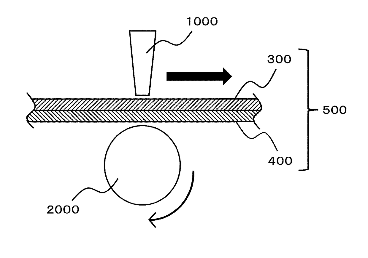 Method for producing layered article