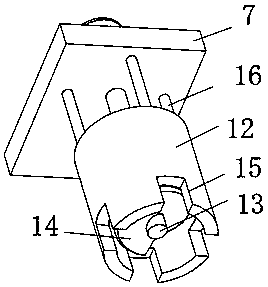 Portable stirring mixing device for macromolecular automobile coating