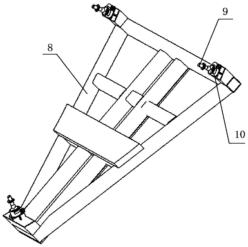 Airplane cabin door intelligent installation method based on AGV intelligent parallel robot