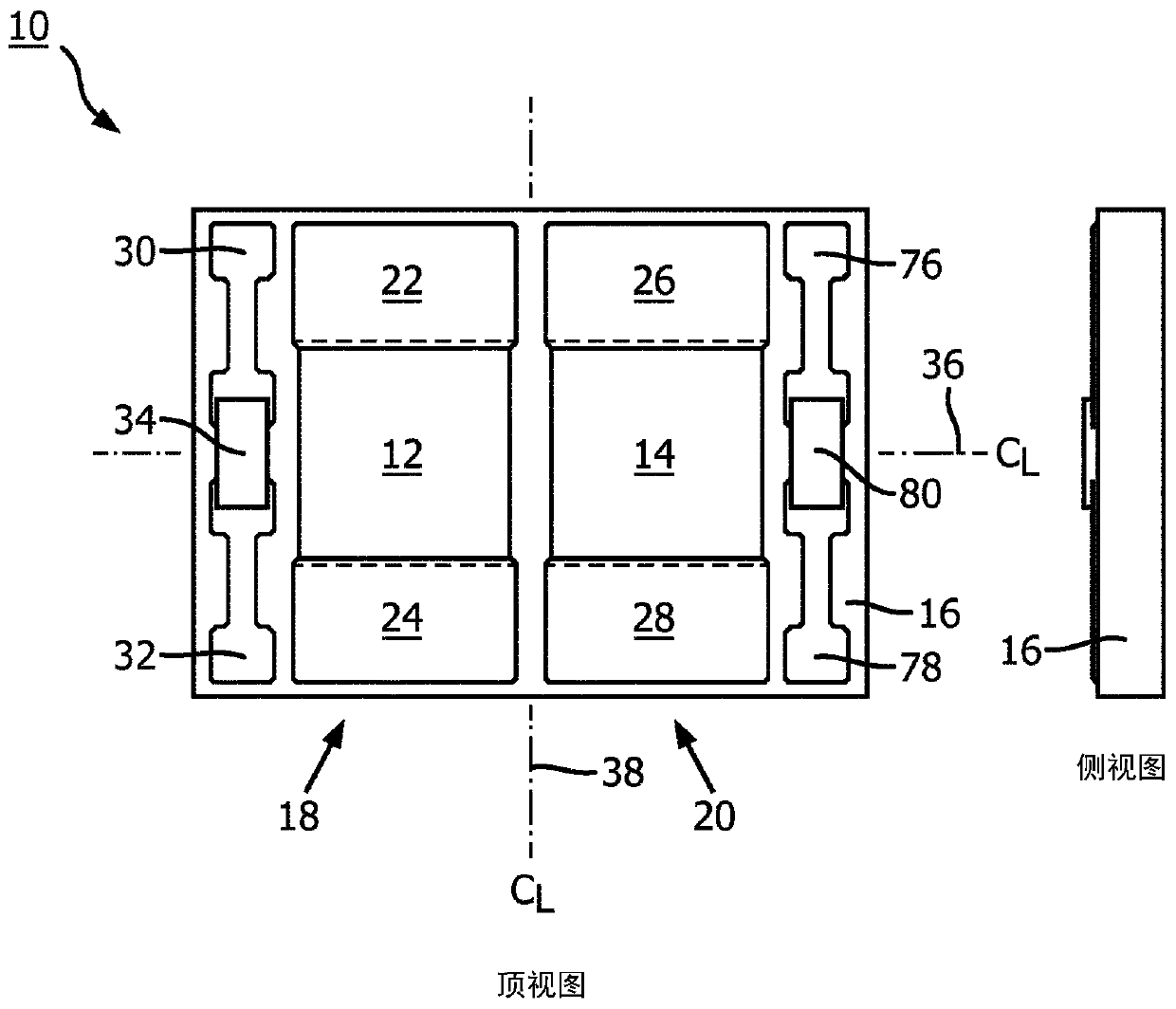 Infrared detector assembly with integrated temperature sensing, gas measurement apparatus and method