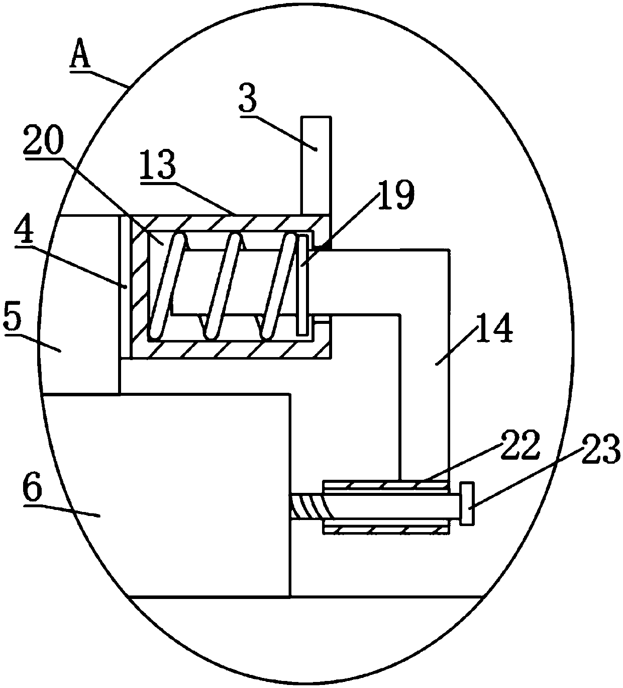 Equipment applied to fixed-distance division of fireproof plate