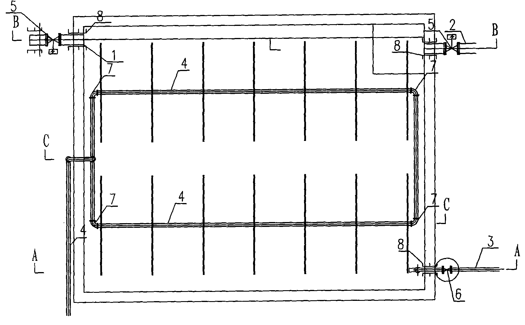 SBR+ artificial wetland combined treatment system for domestic sewage recycling