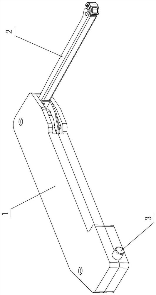 Automatic pressing opening and closing reset device