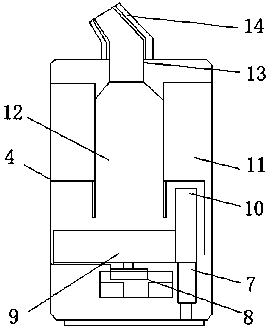 Liquid atomizing micro-dust introducing device for cooling and cleaning fan