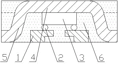 Packaging structure capable of achieving electricity property and heat dissipation through mechanical press mode and process method