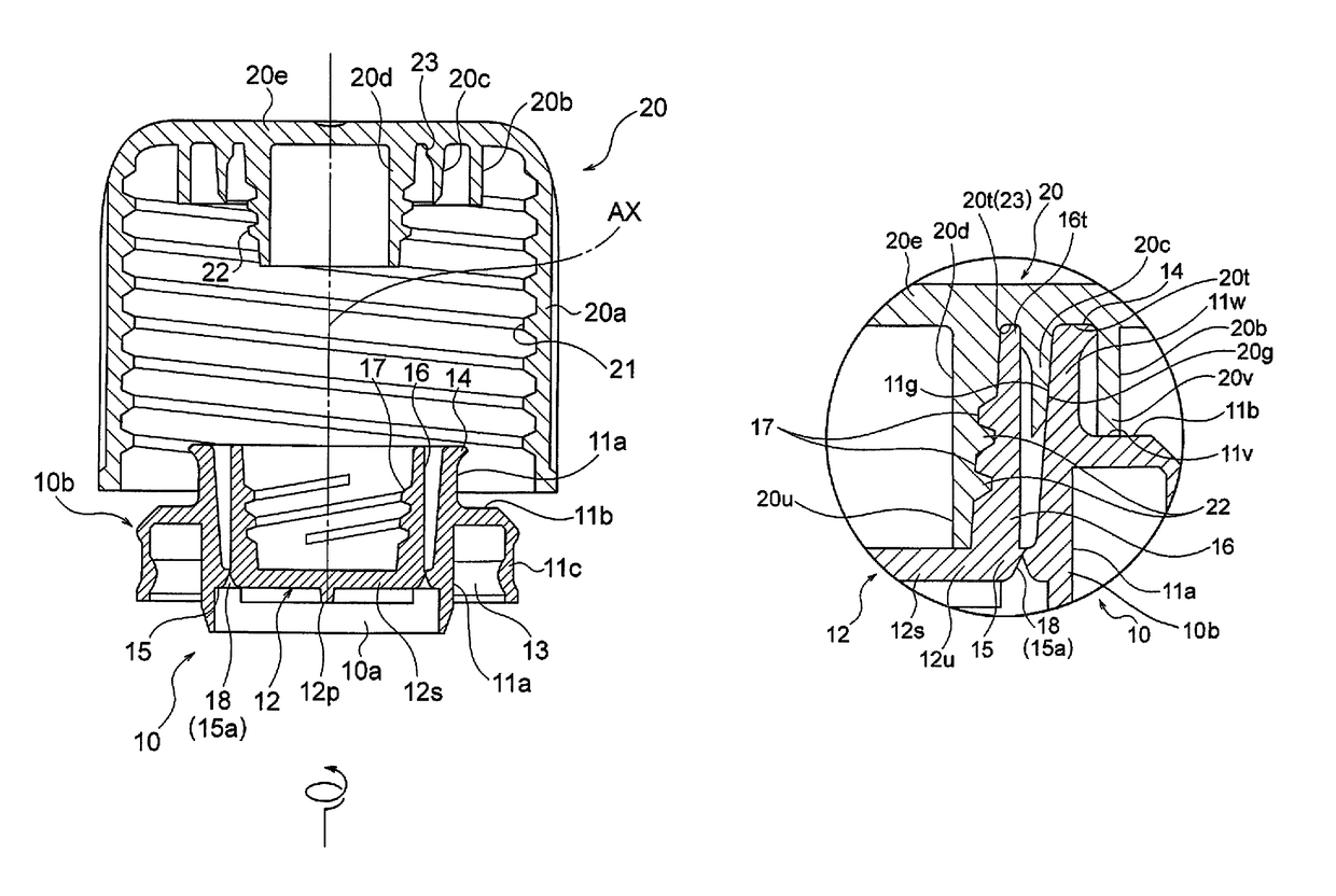 Container sealing device