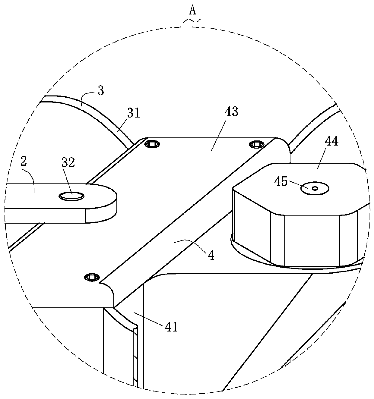 Quantitative nutrient solution injection device used for contaminated trees