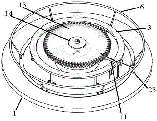 Vibration testing device of damping mistuning blade-turbine disk with damping block structure