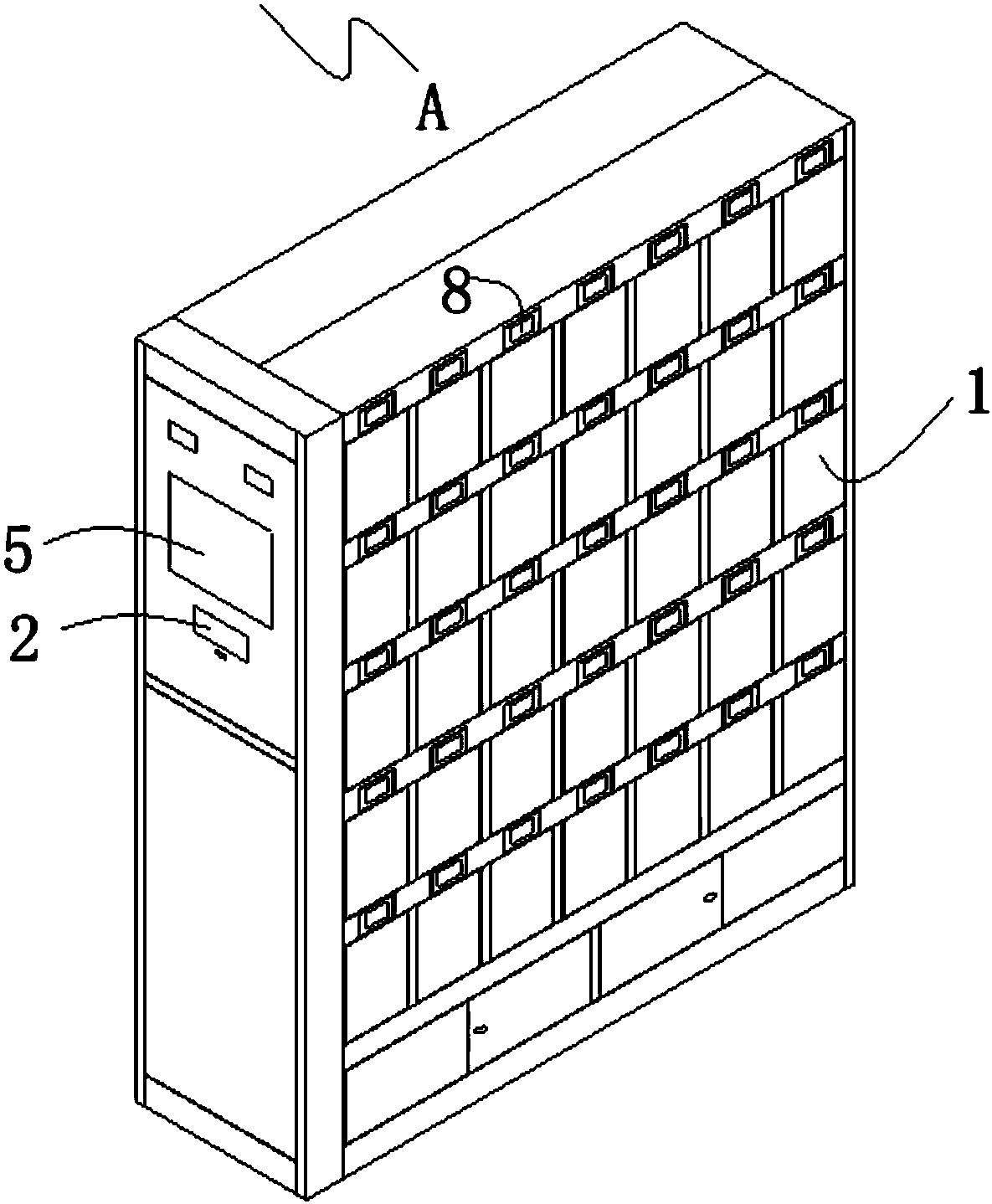 Mine lamp intelligent charging cabinet and management system thereof