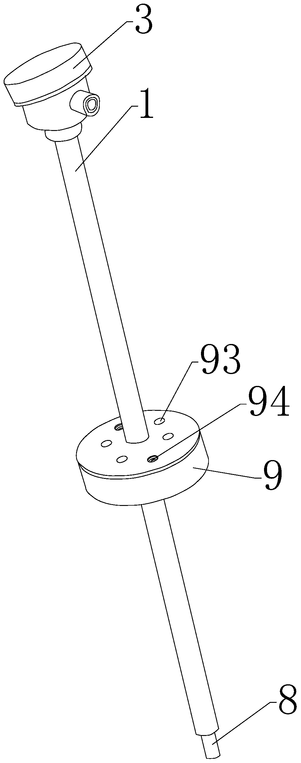 High-pressure-resistant high-precision temperature sensor