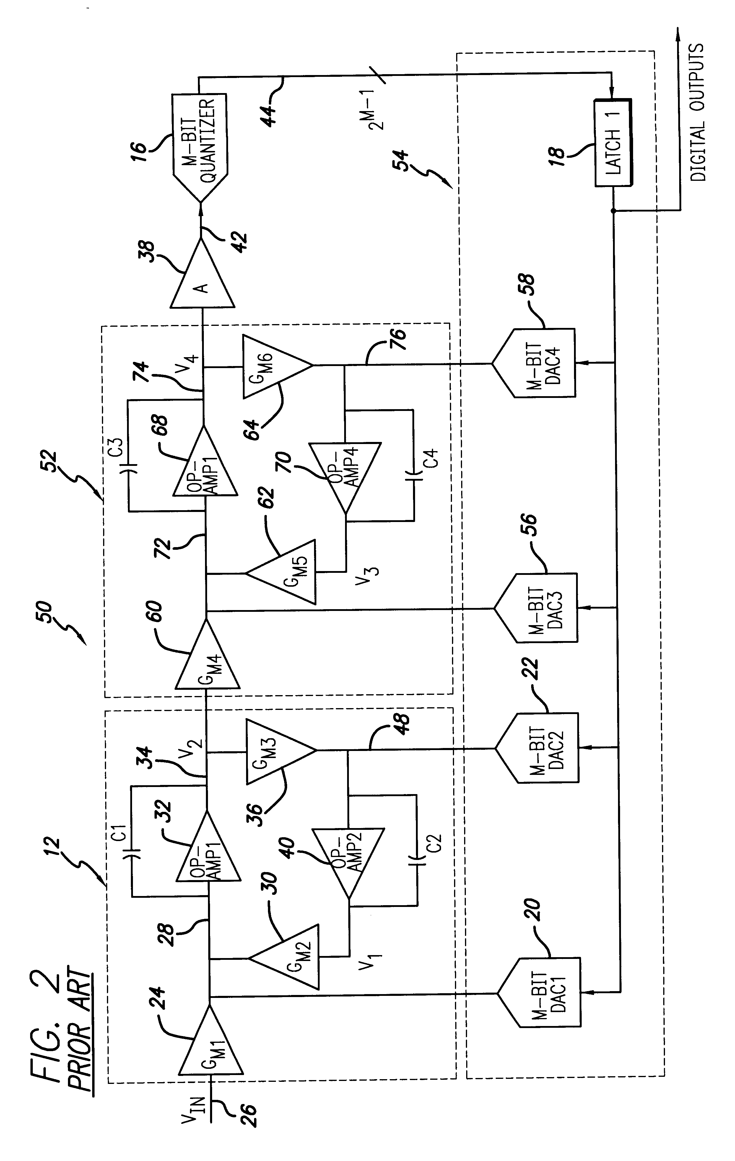 Excess delay compensation in a delta sigma modulator analog-to-digital converter