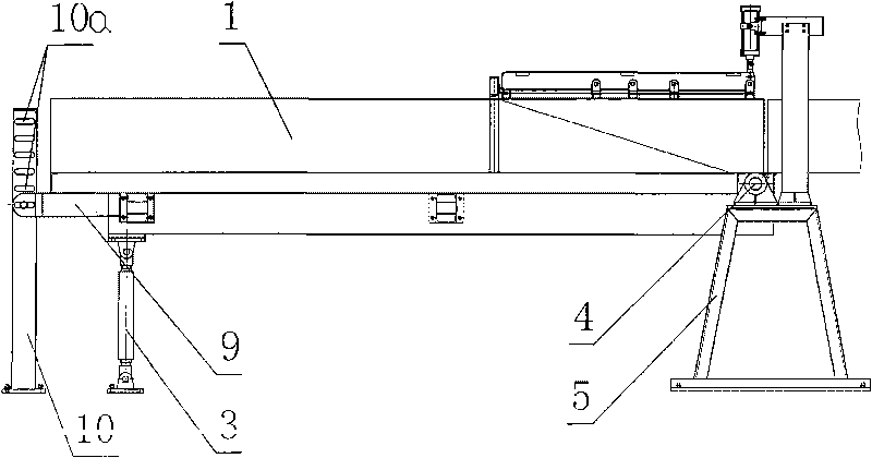 -Simulation test device of mine waste reservoir with adjustable gradient