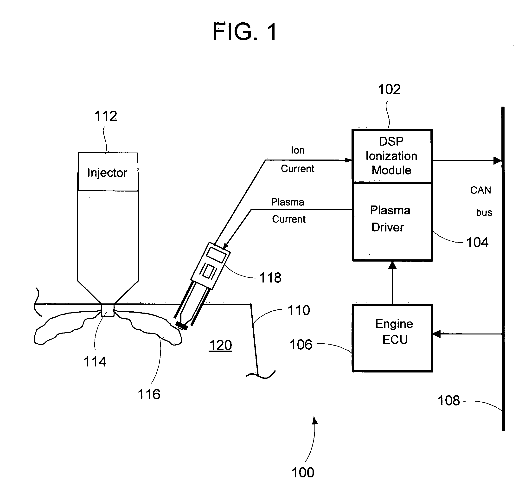 Method and apparatus for detecting ionization signal in diesel and dual mode engines with plasma discharge system