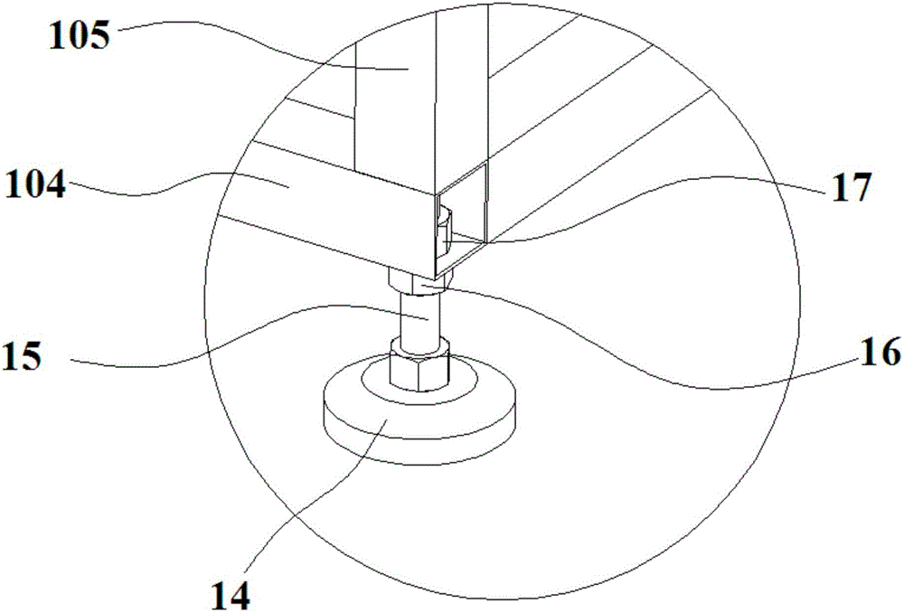 Conveying device for brake shoe production