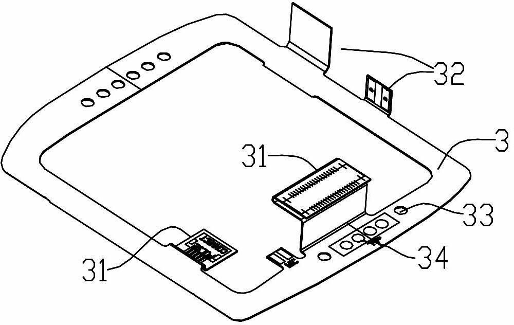 Electronic products external line water-proof structure and its assembly method