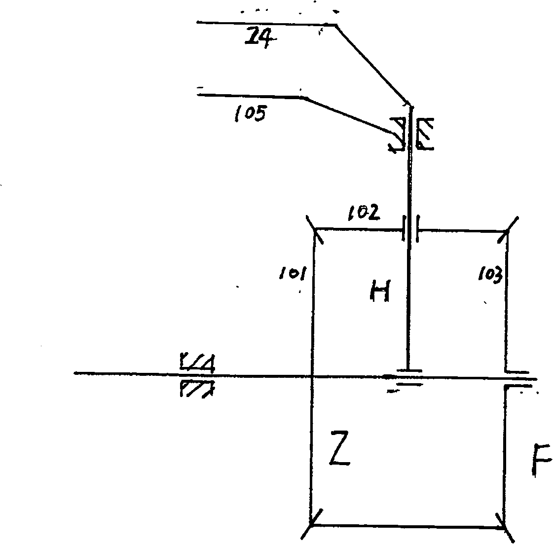 Single-power bidirectional stir head for soft foundation and mixing pile machine having the same