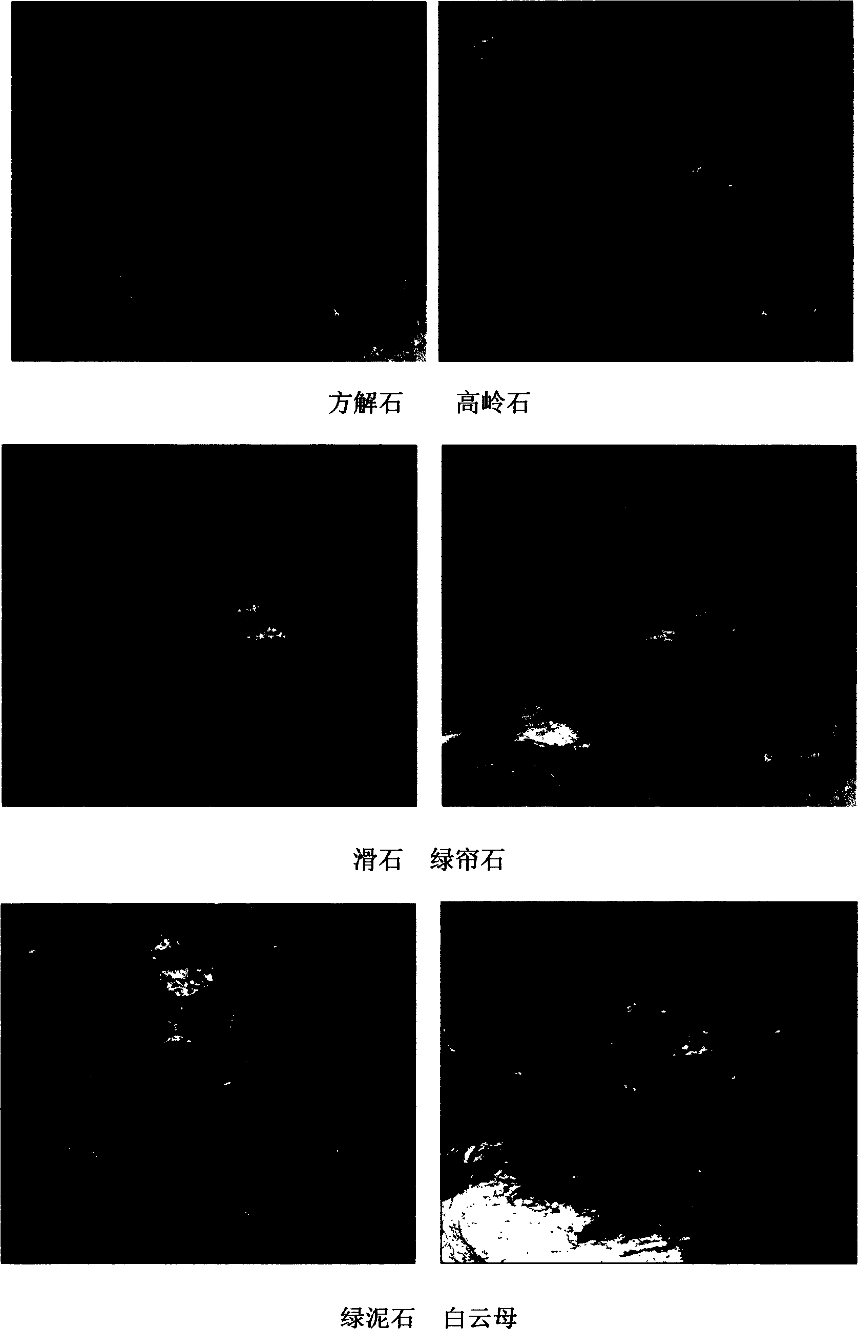 High spectrum multiple end element linear fitting mineral identification and mineralizing indication method