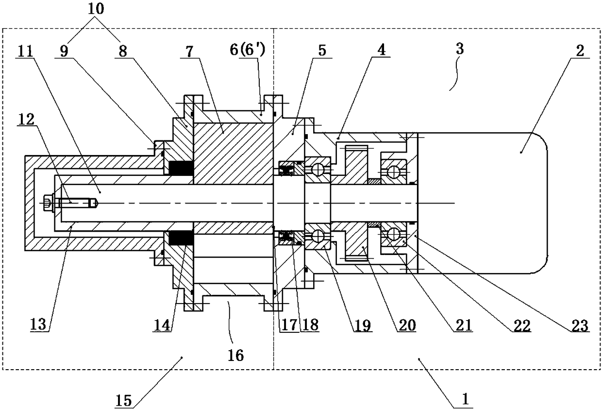 Dry vacuum pump set for rotor performance test and rotor performance test method for dry vacuum pump