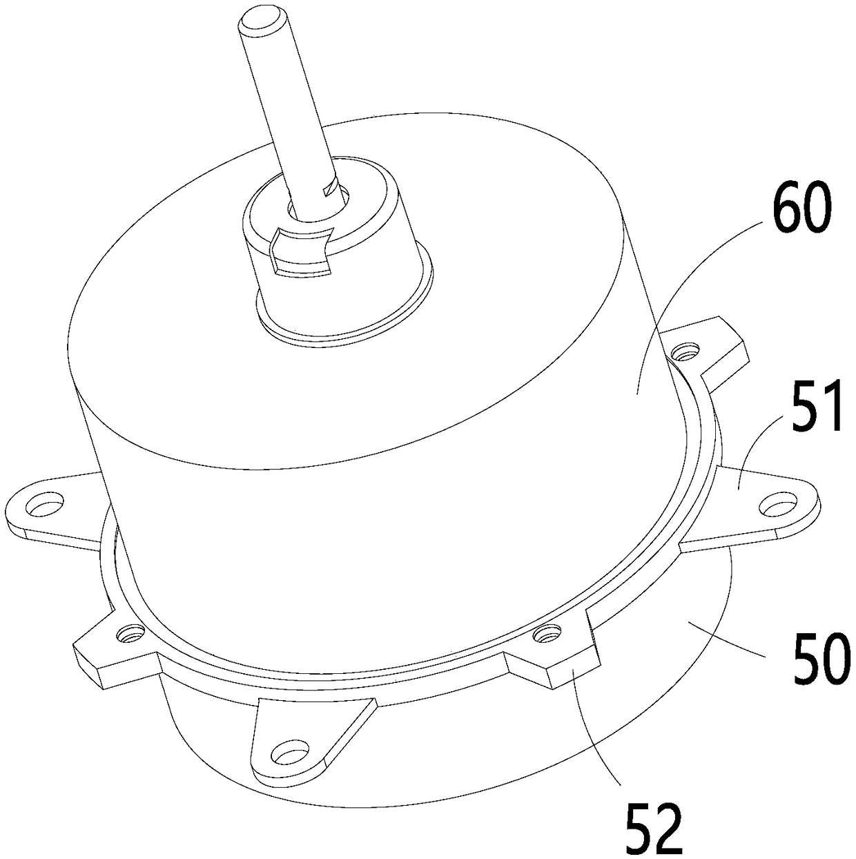 Sealing ring and electric motor and compressor