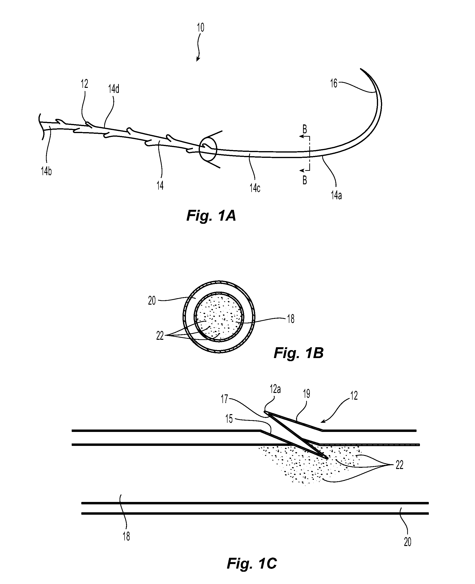 Adhesive barbed filament