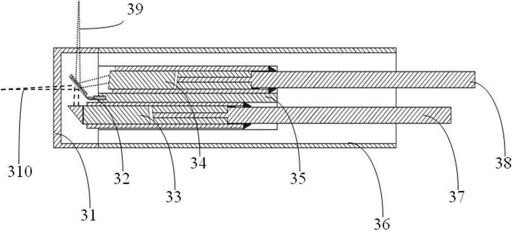 Double-working-mode micro electro mechanical system (MEMS) optical probe