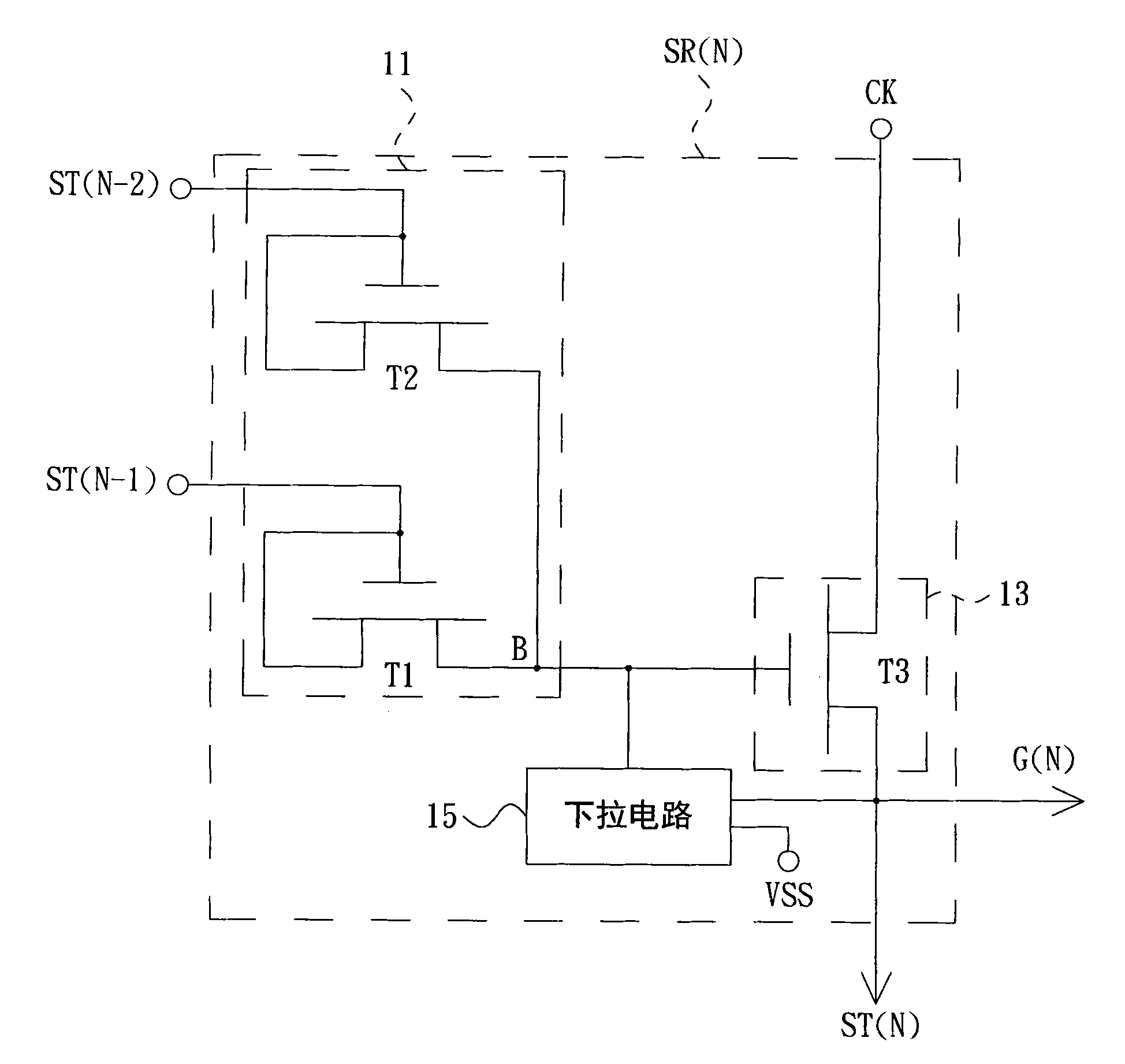 Shift register circuit and shift register