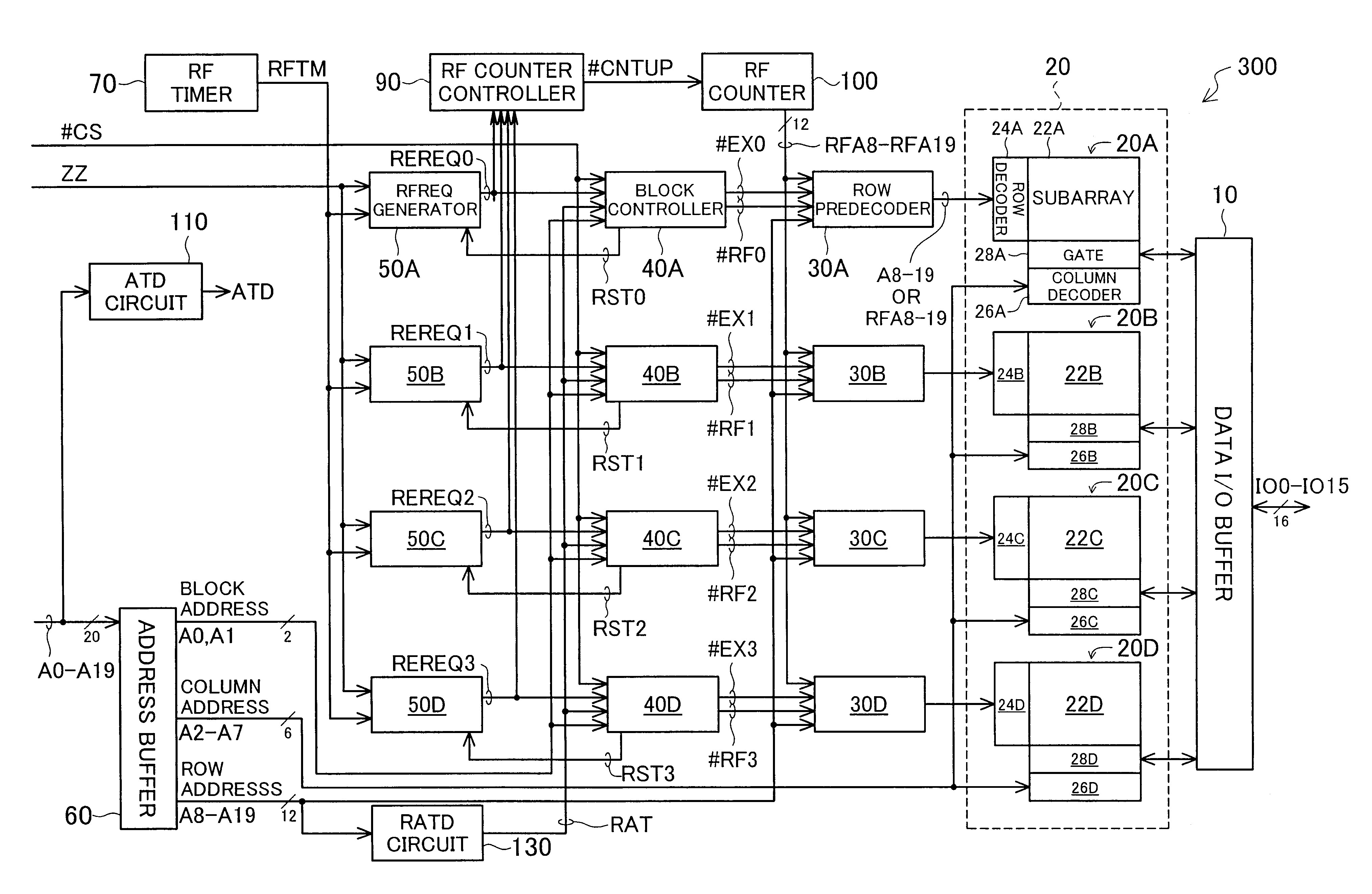 Activation of word lines in semiconductor memory device