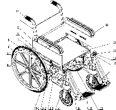 Full-plastic wheelchair
