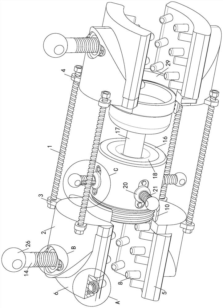 Special-shaped beam butt welding tool for green building construction