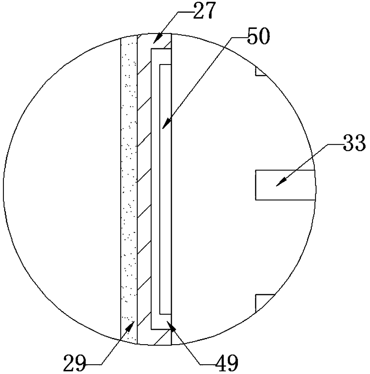 Spraying device for tea planting