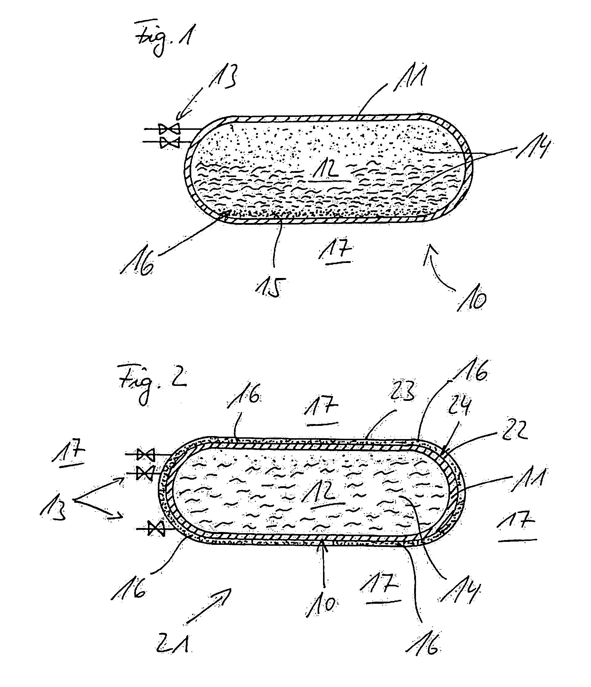 Reservoir for cryogenic fuels and vehicles