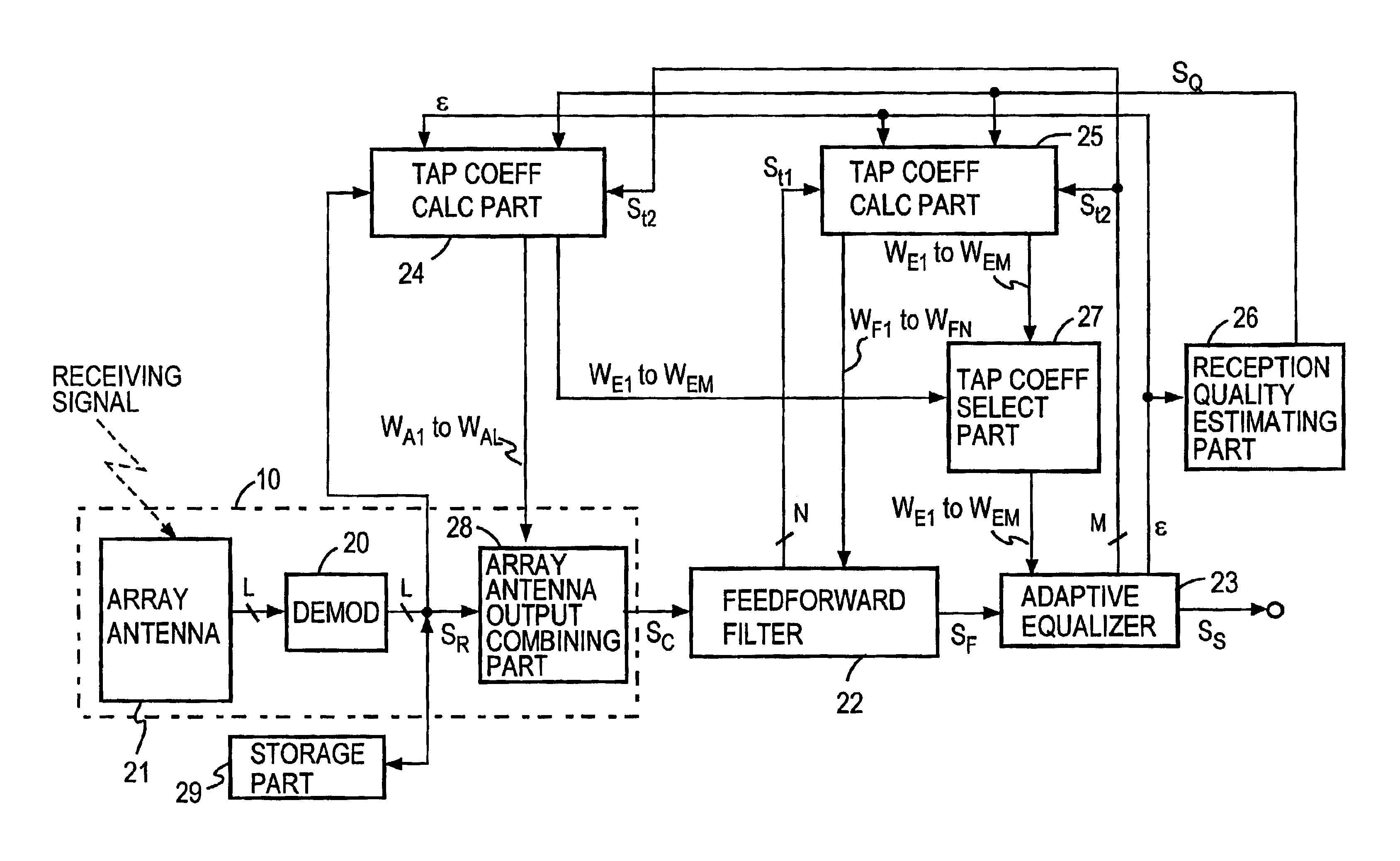 Spatial and temporal equalizer and equalization method