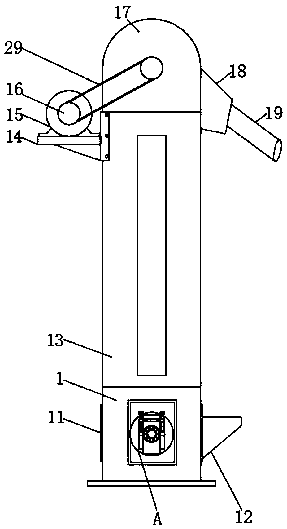 Lifting device for color sorter