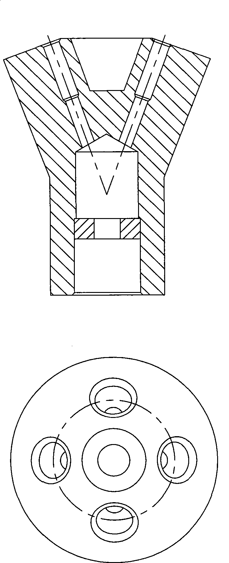 Refrigerant distributor used for air conditioner heat-exchanger