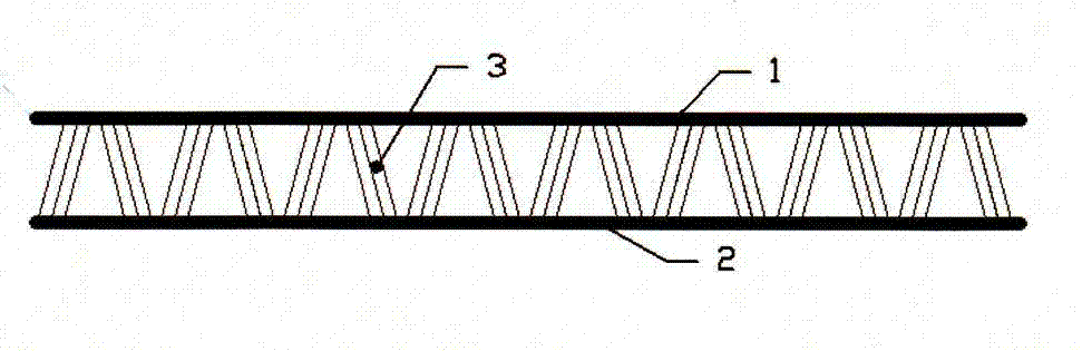 Vertical core material woven fabric