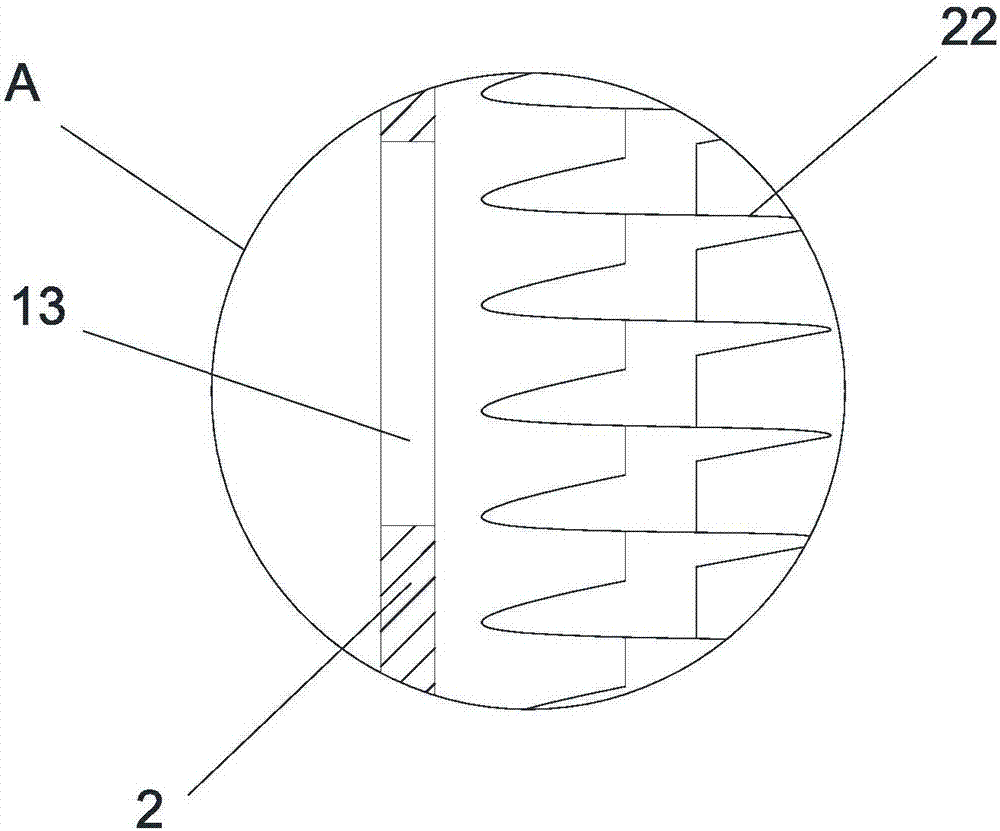 Efficient crushing device for grain processing