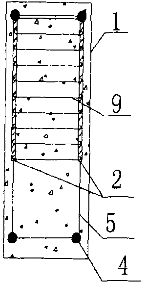 Node crack prevention and reinforced structure of reinforced concrete and manufacture method thereof