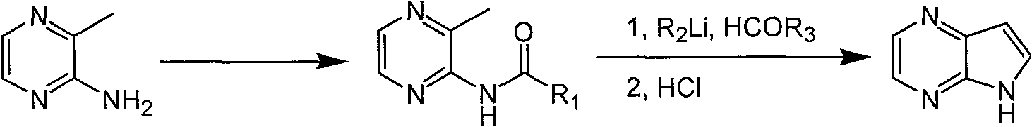 Preparing process of 4,7-diazaindole