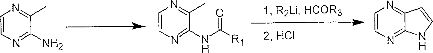 Preparing process of 4,7-diazaindole