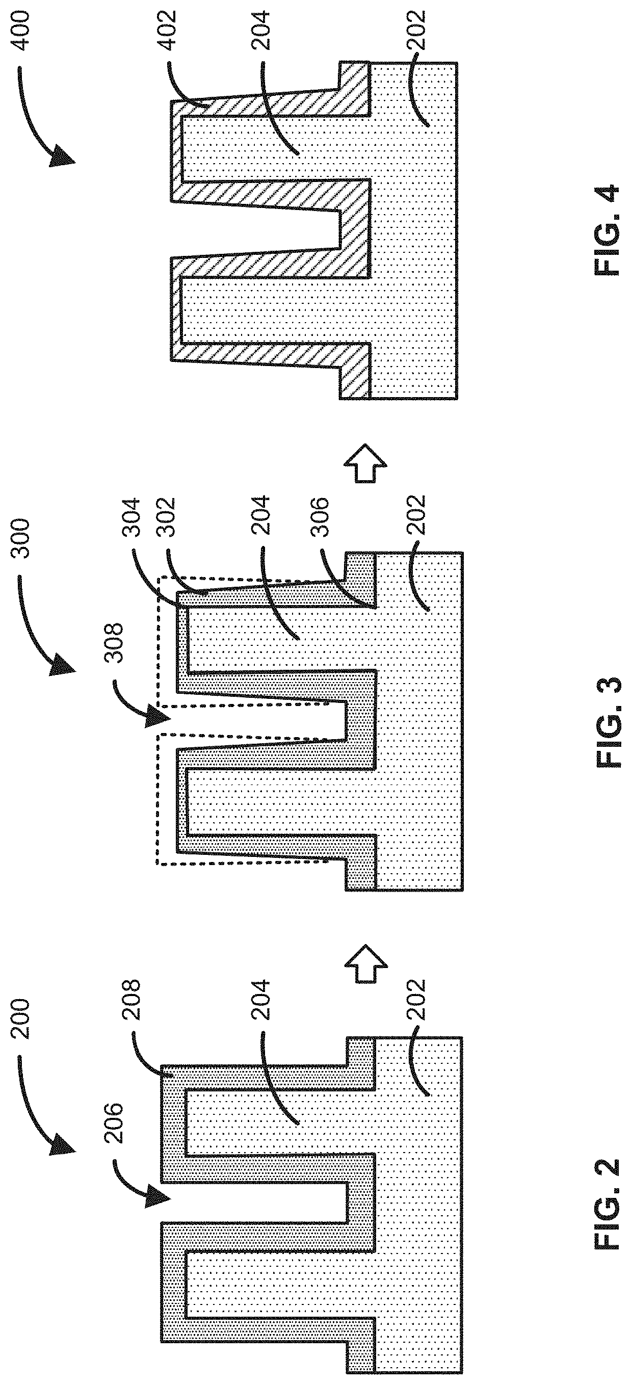 Method of depositing material onto a surface and structure formed according to the method