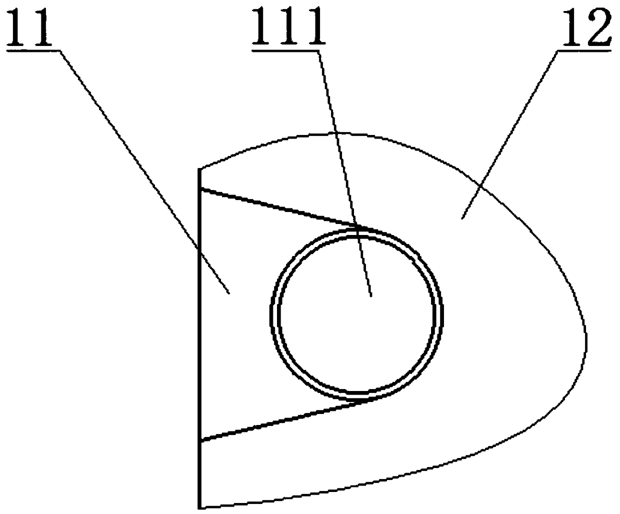 Through-hole solder pad structure, circuit board connecting method and circuit board