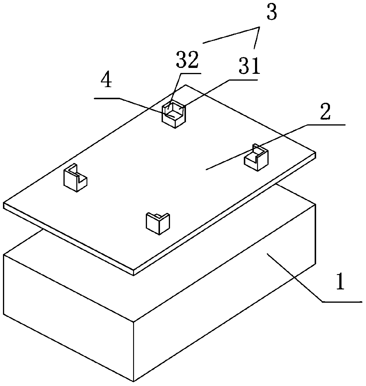 Support table radio frequency identification read-write device