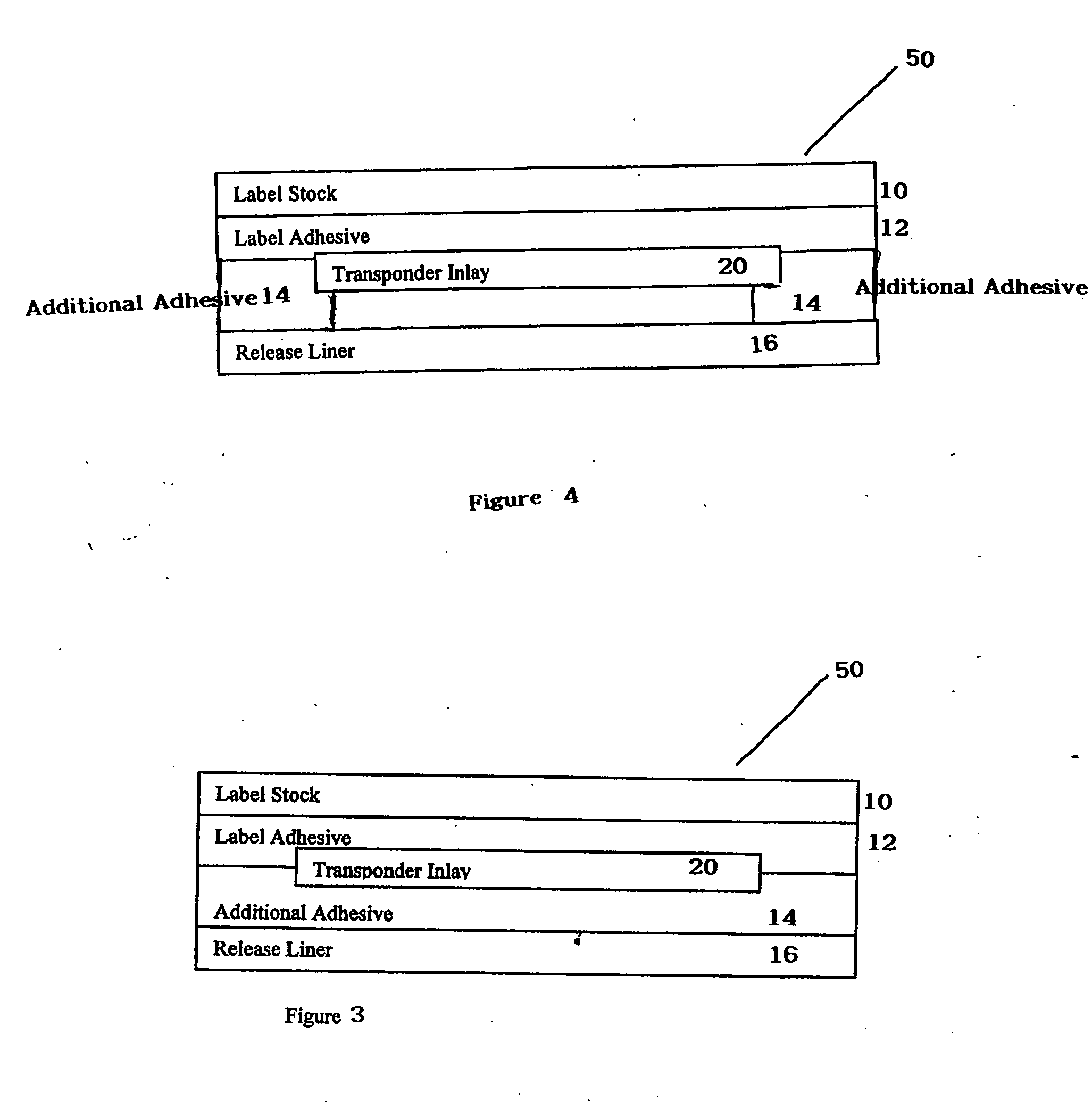 Profile correction for RFID label with transponder