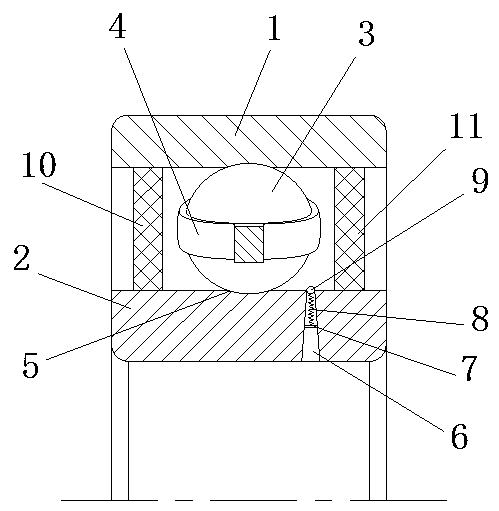 Bearing capable of preventing oil from being sucked back