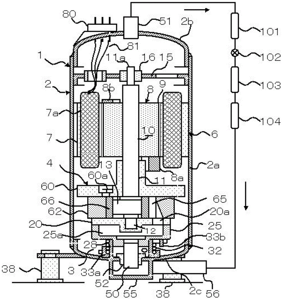 Rotary compressor and refrigeration cycle device provided with the same