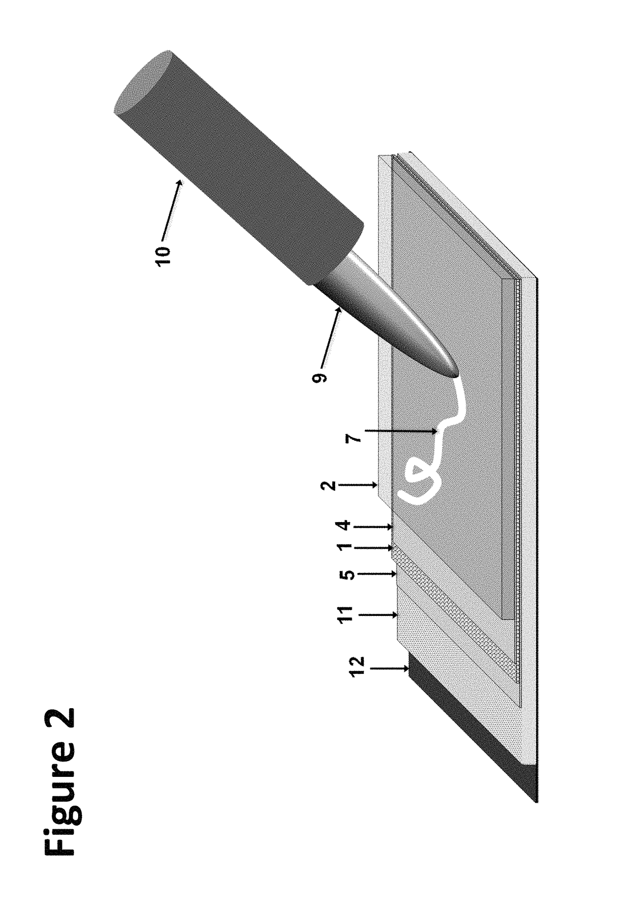 Electronic writing device with dot pattern recognition system