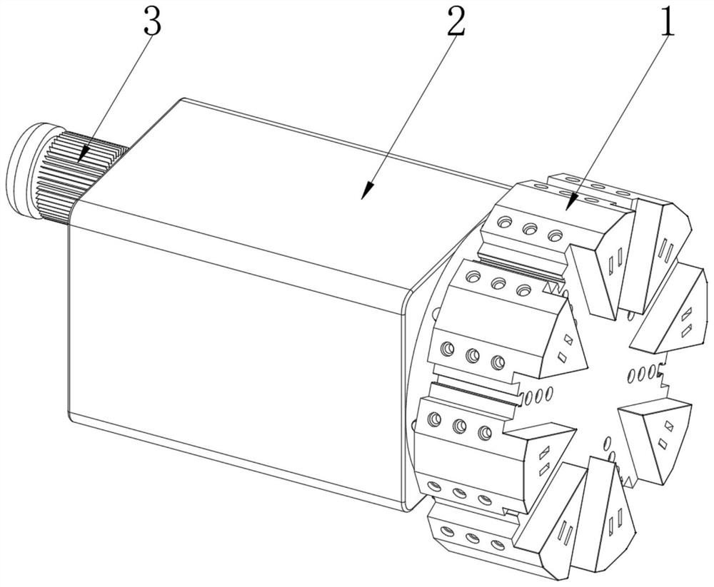 Tool turret with cutting scrap anti-winding and automatic cleaning functions