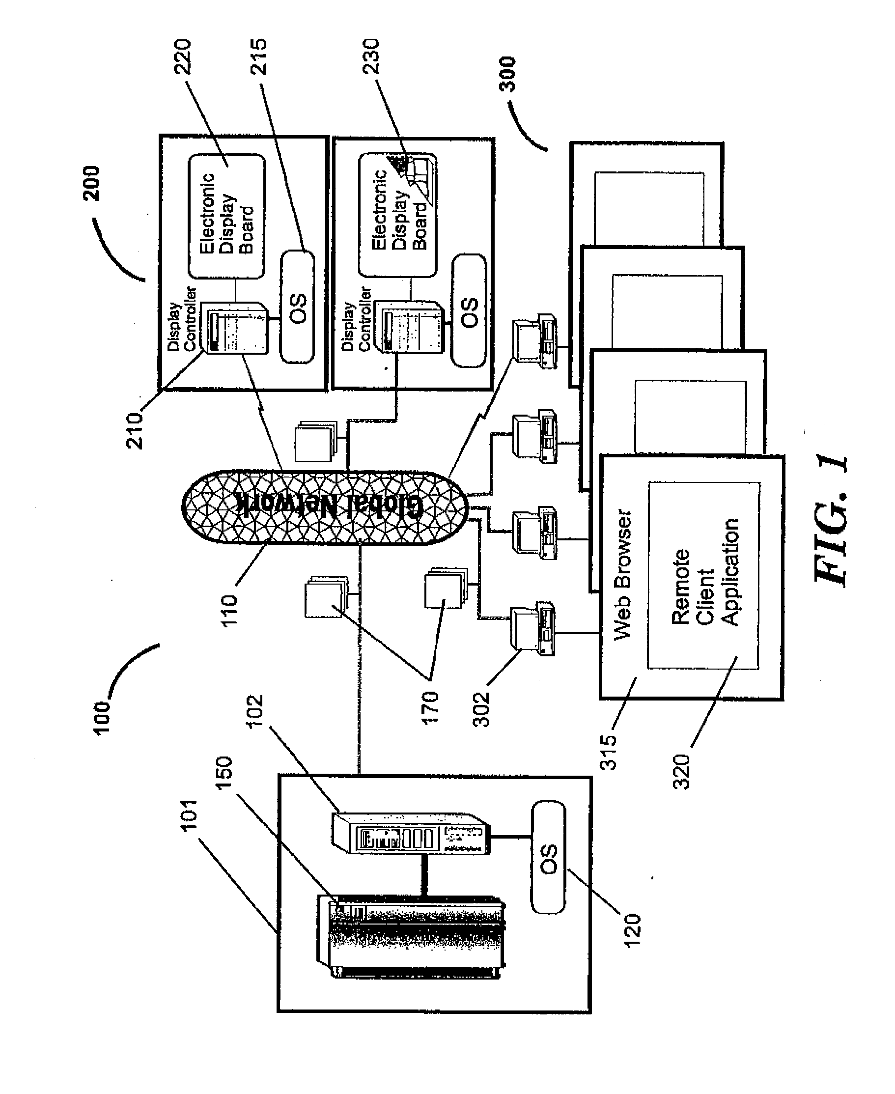 Enterprise network system for programmable electronic displays