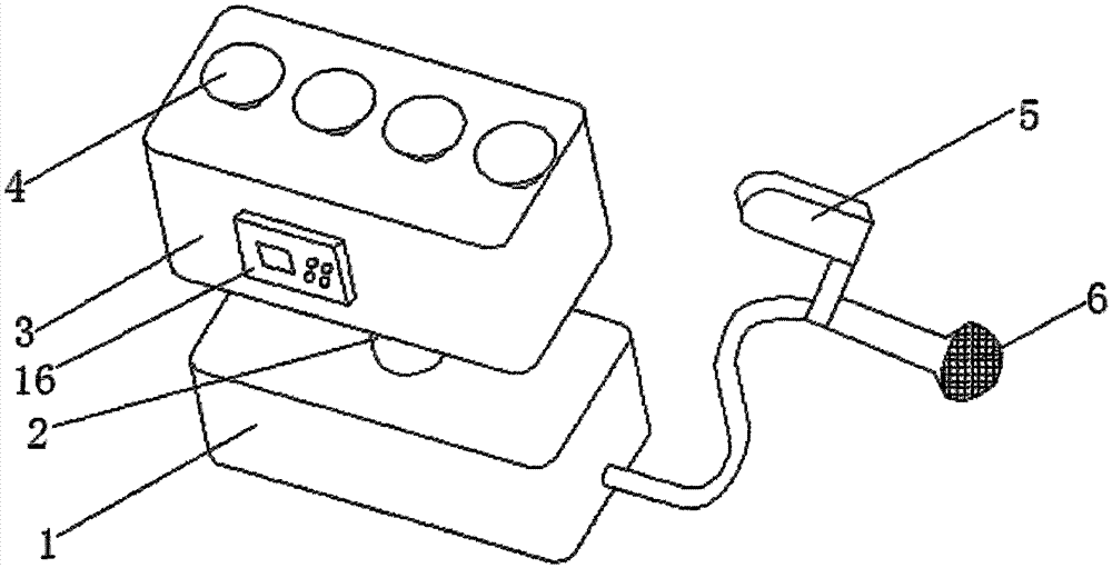 Flushing device for general surgery department operation