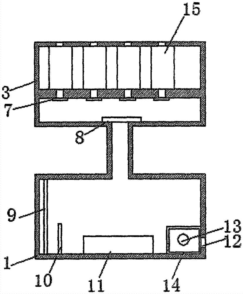 Flushing device for general surgery department operation